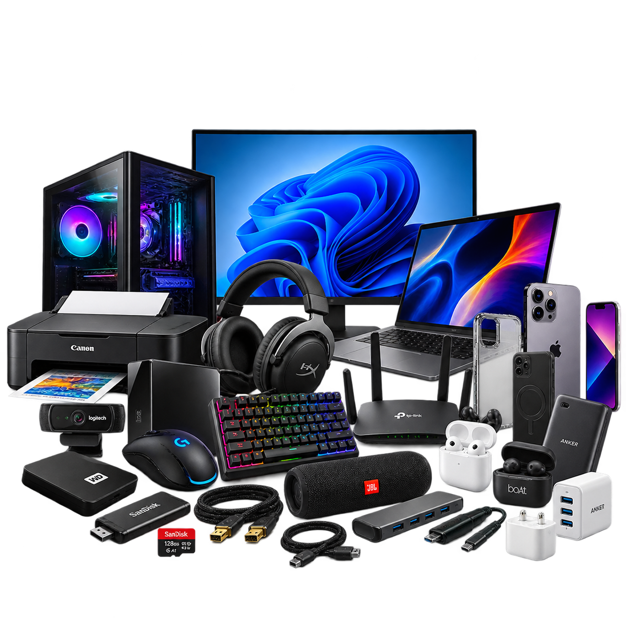 Technology accessories and electronics